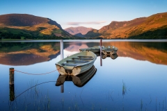 Wales Landscape Photography / Llyn Nantlle Uchaf autumn sunset  landscape photography prints for sale