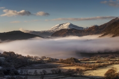 Wales Landscape Photography / Welsh Winter Llyn Gwynant Snowdonia Wales  framed prints for sale