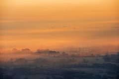 Malvern Hills Worcestershire at Winter sunrise/Landscape Photography Worcestershire prints for sale