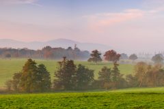 Malvern Hills with Autumn morning mist/Landscape Photography Worcestershire prints for sale