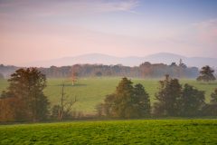 Malvern Hills with Autumn morning mist/Landscape Photography Worcestershire prints for sale