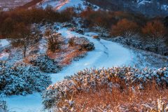 Winter Malvern Hills landscape photography framed prints for sale