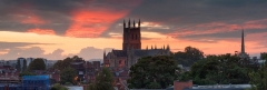 Landscape Photography Worcestershire/Worcester Cathedral sunset
