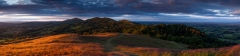 Malvern Hills Autumn sunset panorama/Landscape Photography Worcestershire prints for sale