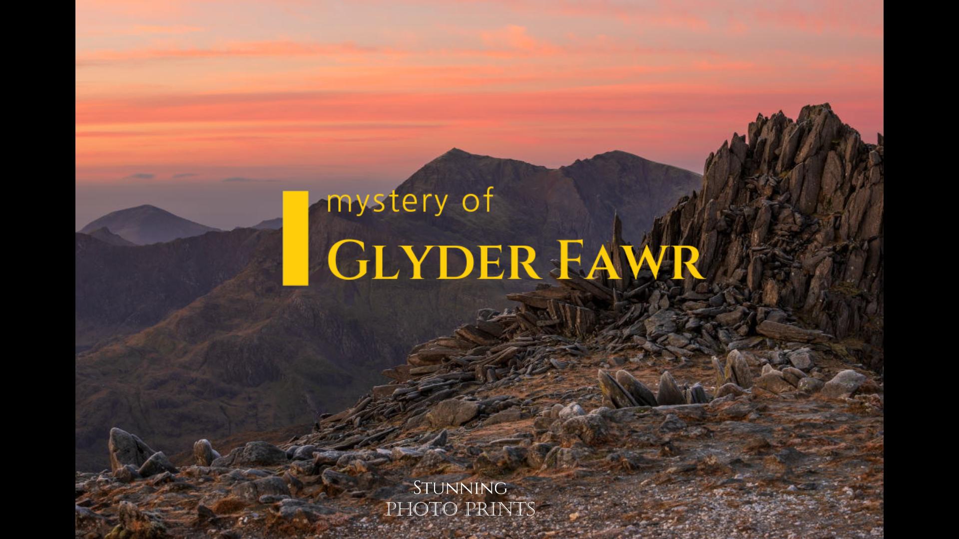 Glyder Fawr Snowdonia: Stunning Photo Prints Glyderau range of Snowdonia, Wales